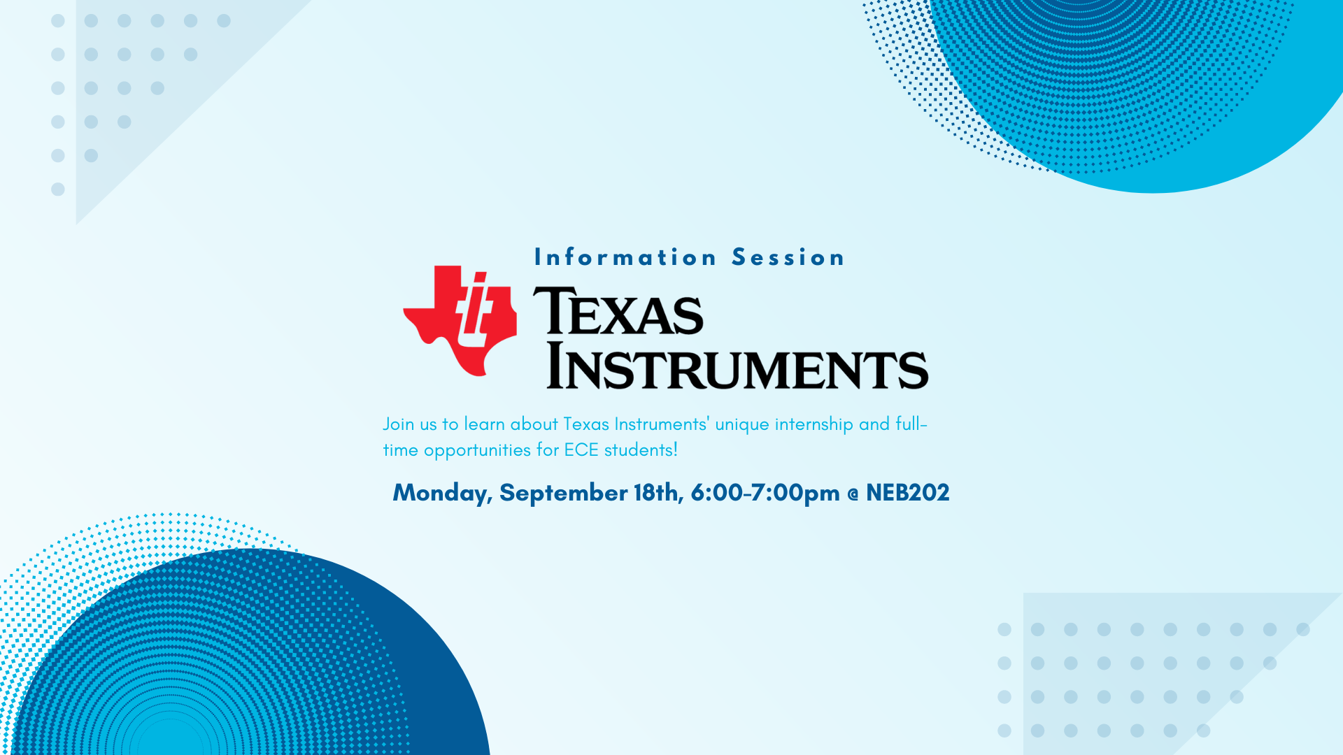 Texas Instruments Info Session